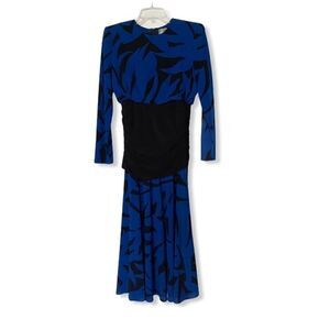 Vintage Ricki Lang SZ 10 Blouson Midi Dress